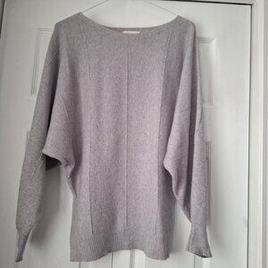 APRICOT Grey Knit Cotton Blend Sweater